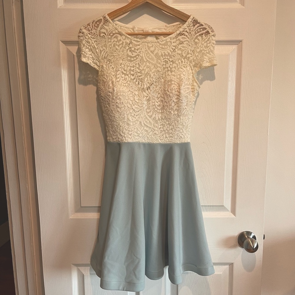 B Darlin mini lace dress